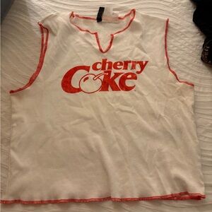 H&M Cherry Coke Crop Top
